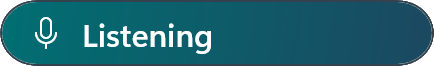 Brain Speak’s floating bar on Windows, listening.